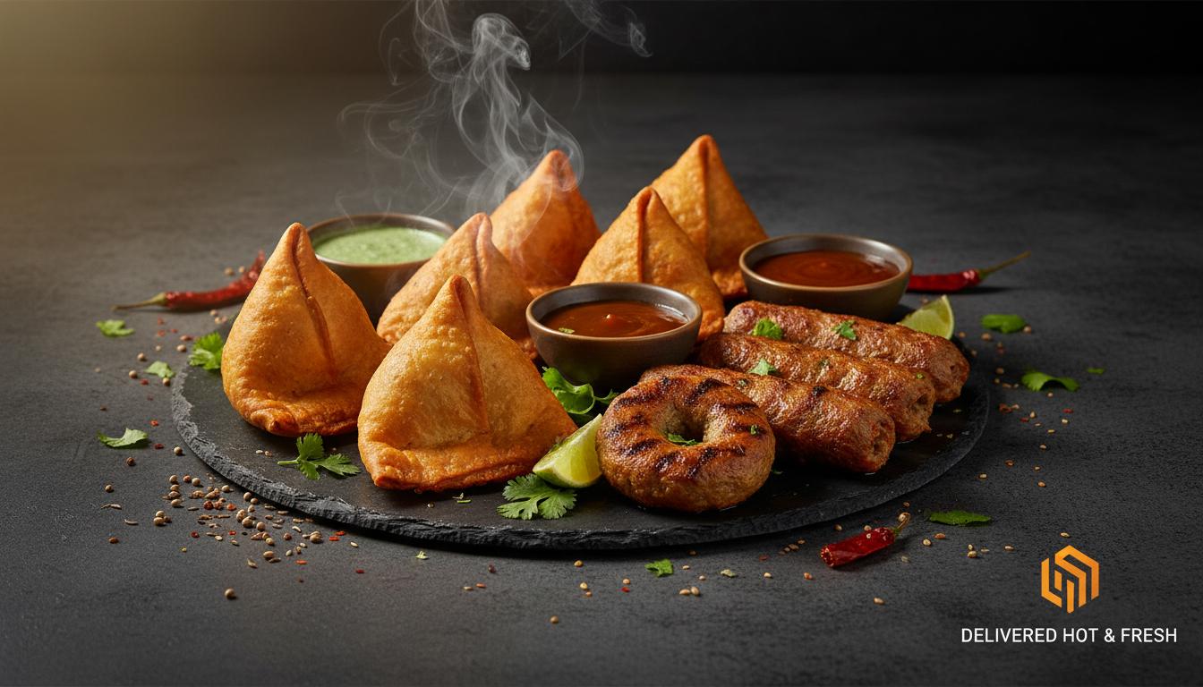 Premium frozen samosas and kebabs - halal snacks Australia